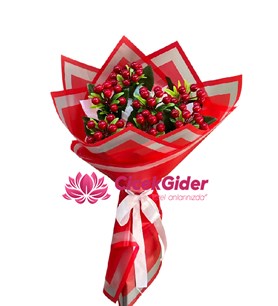 Yapay Kokina Buketi, Kalıcı Yılbaşı Çiçeği, Mersin Çiçekçi, 