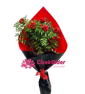 kokina çiçeği buketi, romantik çiçek hediyesi, Mer