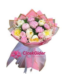 mersin çiçekçi, mersin çiçek siparişi, mersin şakayık buketi