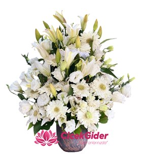 Mersin çiçekçi, Mersin çiçek gönder, Mersin beyaz çiçek, 